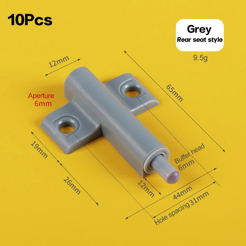 10PCS Cabinet Door Catch Damper Buffer – Soft Close Furniture Hardware for Kitchen Cupboard & Drawer Quiet Closing
