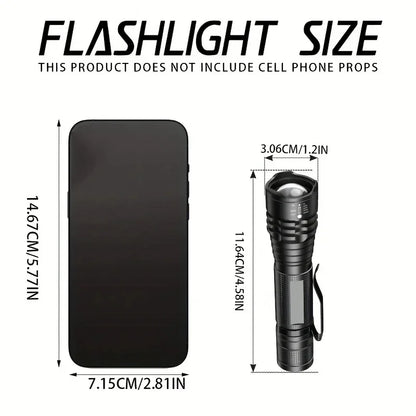 395NM Mini UV LED Flashlight Rechargeable Blacklight Lamp