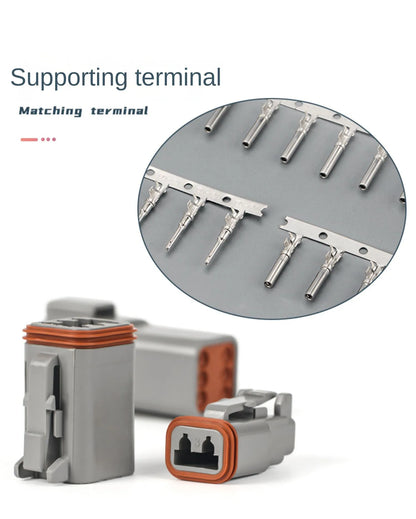 6 Pin Way Deutsch DT04-6P DT06-6S Waterproof Electrical Wire Connector 16-22 AWG DT Series Male Female