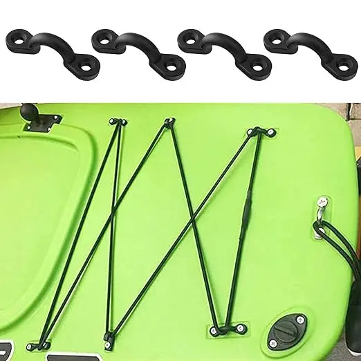 20/5Set Kayak Clips – Inflatable Boat Deck Rigging Fixed Eye Kit for Marine Boat, Rowing & Aquatic Sports Accessories