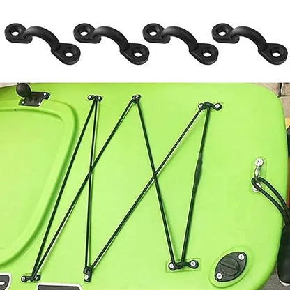 20/5Set Kayak Clips – Inflatable Boat Deck Rigging Fixed Eye Kit for Marine Boat, Rowing & Aquatic Sports Accessories
