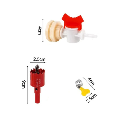 24pcs/Set Rabbit Drinking Fountain With Double Spring Duckbill Spout For Breeding And Cage Use Plastic