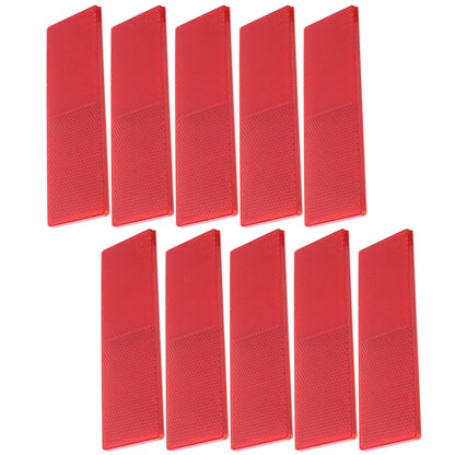 Truck Trailer Rectangle Reflective Tape Stickers – Auto Safety Night Warning Reflector (Red/White, 1/2/4pcs)
