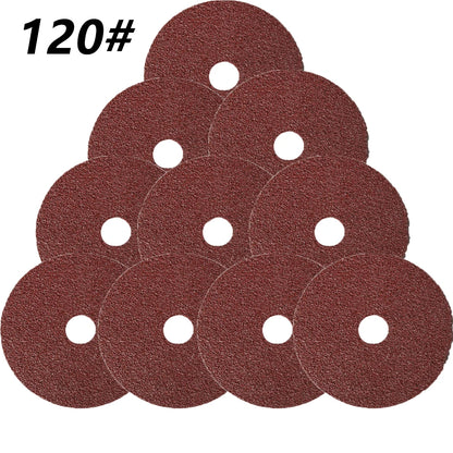 10PCS 4 Inch Resin Fiber Grinding Sanding Discs For Angle Grinder  Abrasive Tool 100mm Diameter 24#-120# Polishing Dic Grinding