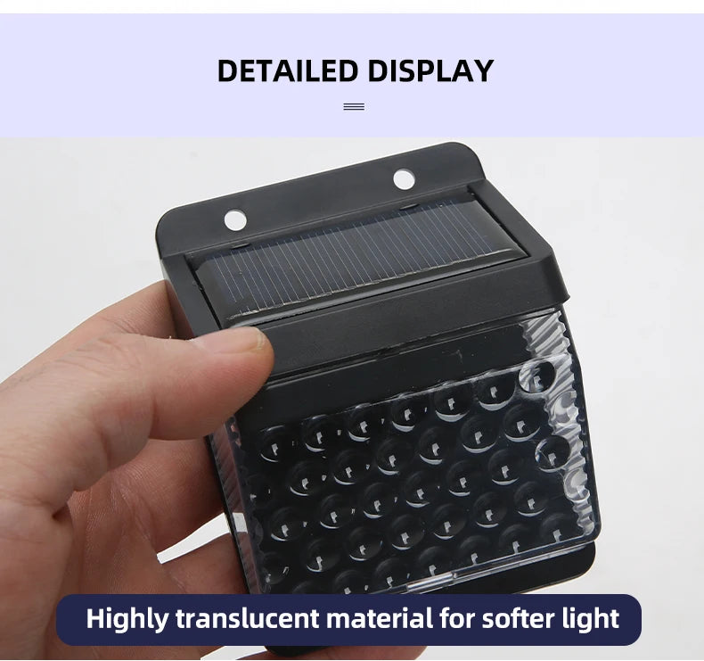 Mini Solar LED Wall Lamp with Light Sensor Waterproof Garden Light