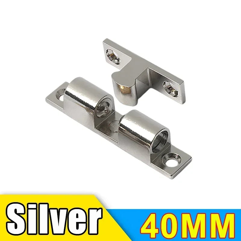 Wholesale Furniture Door Ball Latch Brass Double Roller Spring Ball Catch Latches Cabinet Closet Adjustable Tension Latch