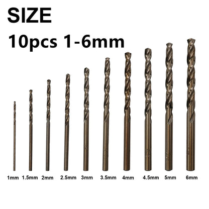 HSS M35 Cobalt Drill Bit Set 1–3mm for Stainless Steel Auger High-Quality Drill Press Power Tool Parts