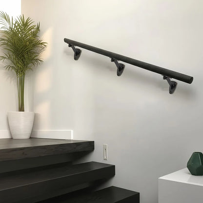 6-Pack Aluminum Alloy Wall Brackets For Staircase Handrails Rust-Resistant Heavy-Duty Support Brackets For Indoor Outdoor Use