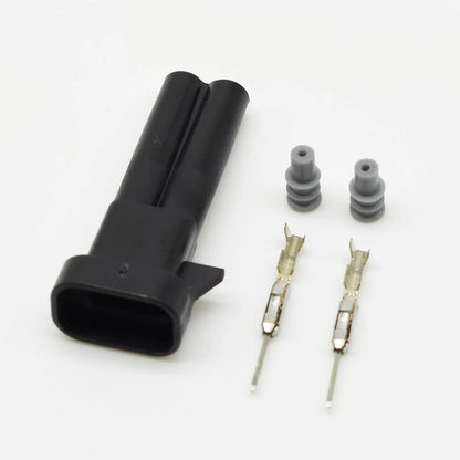 Wuling Excelle Sail Fuel Injector 2Pin Waterproof Connector Plug with Terminal for Methanol Modified Cars