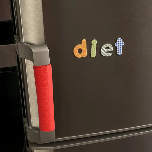 Kitchen Decor Sliding Door Handle Cover Washable Refrigerator Handle Covers Ball Brown Appliance Handle Protection