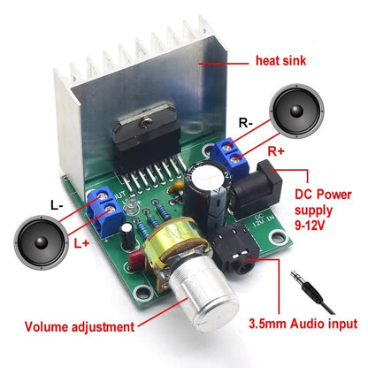 TDA7297 Dual-Channel 15W+15W Audio Amplifier Board Module for DIY Projects