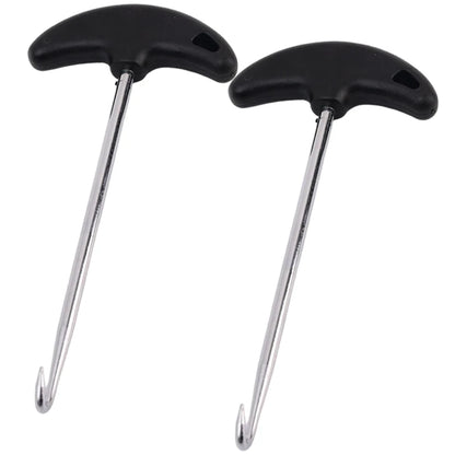 Motorcycle Exhaust Pipe Spring Hook Puller Tool T Handle Stainless Steel for Motocross Dirt Bike ATV Scooter Muffler Repair Kit