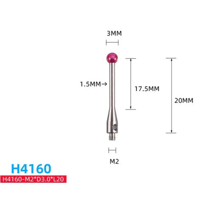M2 Ball Cmm Stylus Thread CNC Measuring Probe Stylus Point Contact H7805/H1345/H7806/H0033/H7808/H8663/H0034/H0035 CMM Probe