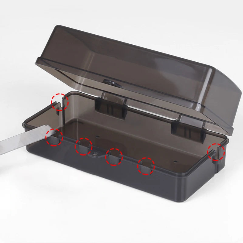 New 6 Outlets Plastic Cable Management Box Electrical Boxes Rain-Proof Weather Proof Plug Box Lead Cover For Protect Outlet Plug