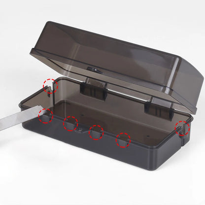 New 6 Outlets Plastic Cable Management Box Electrical Boxes Rain-Proof Weather Proof Plug Box Lead Cover For Protect Outlet Plug