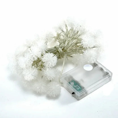 Xmas Valentine Wedding Decor Dandelion Fairy Lights Battery Operated LED Garlands for Garden Holiday 1.5M/3M/6M Lamps