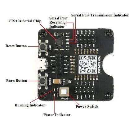 ESP8266/ESP32 Development Board Test Programmer and Downloader Socket for ESP Modules