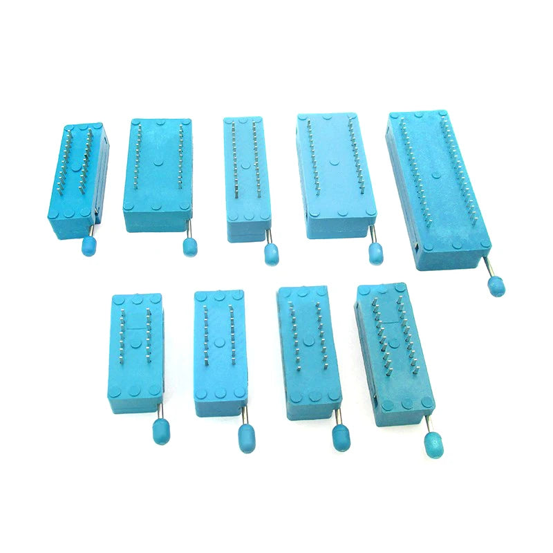 2.54mm DIP ZIF IC Socket Test Solder Type Universal IC Locking Socket