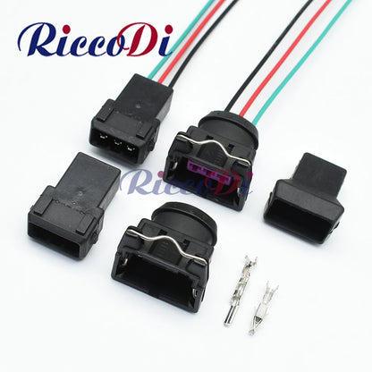 3 Pin EV1 Fuel Injector Connector 443906233 443906247 DJ7031-3.5 Male Female Automotive