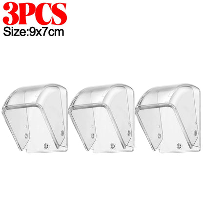 Wireless Doorbell Cover Outdoor Waterproof Call Cover Transparent Door Bell Button Protector Dustproof Ring Button Rain Cover