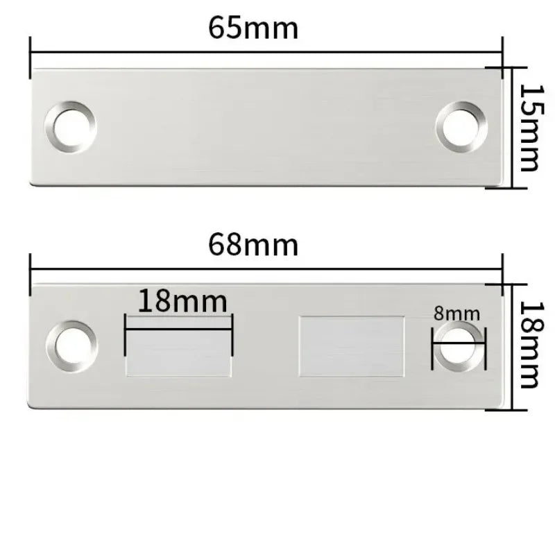 6/1sets Magnetic Cabinet Catches Door Stops Magnet Invisible Ultra-Thin Anti-Rust Door Magnet Suction with Screw Catch Hardware