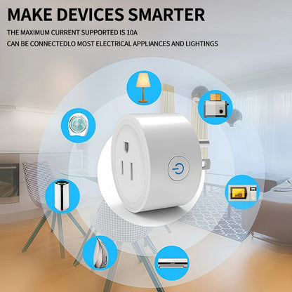 Zigbee Wi‑Fi Smart Plug US Outlet with Energy Monitoring, Works with Alexa/Google Home, Tuya App Control, Timer & Schedule