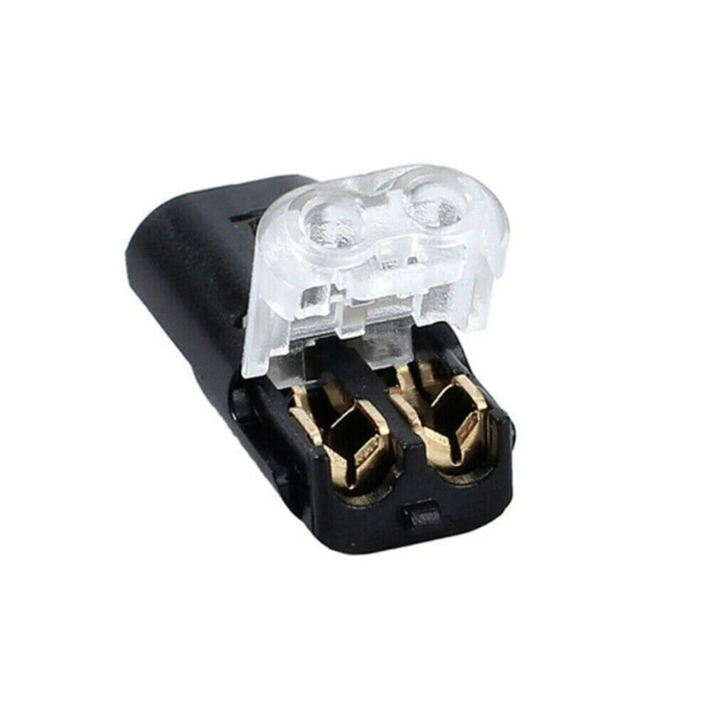 10 PCS 12V 2 Pin Cable Wire Connector Plug 300V 20A Black Waterproof Sealed For Electrical Car 22.1x9.7x6mm Electrical Equipment