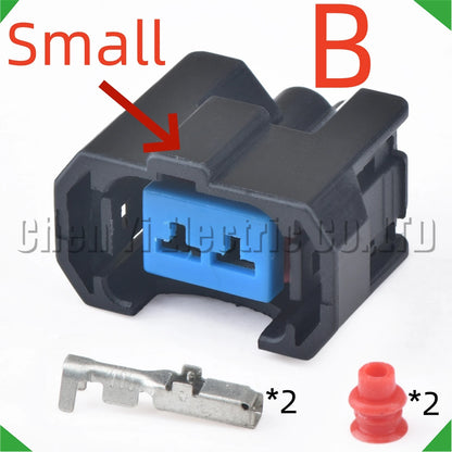 2 Pin Automotive Waterproof NH1 OBD2 Fuel Injector Connector Wire Harness Plug 6189-0553 1121700222AB001 for Honda CRV Civic