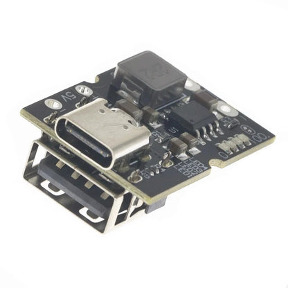 Type-C USB 5V 2A Boost Converter Step-Up Power Module with Lithium Battery Charging and Protection, LED Display