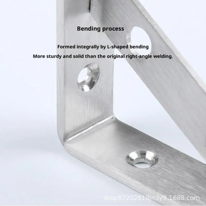 2Pcs Angle Bracket Heavy Duty For Wall Angle Bracket Stainless Steel L Type Bracket