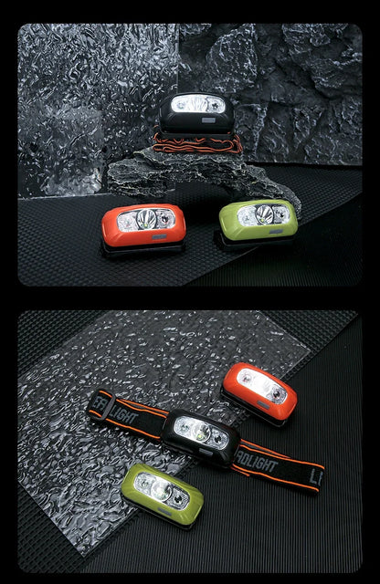 USB Rechargeable Sensor Headlamp LED Head Torch Built-in Battery Head Flashlight for Outdoor Camping Fishing Headlight Lantern