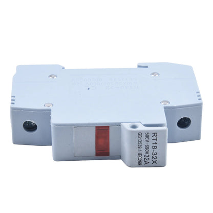 10x38mm Fuse Base RT18-32X Fuse Base For Workplace Installation High Work Efficiency Pure Copper Conductive Terminal