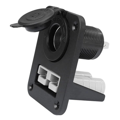 50A 600V Anderson Plug Connector Socket Charger Flush Mount Plate for Camping, Trailers, Caravans