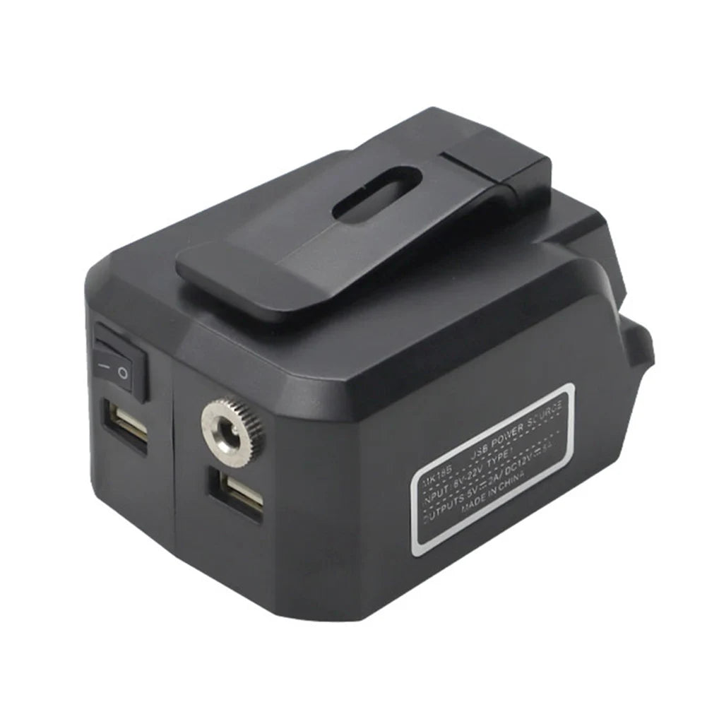 MK18B Battery Adapter For 18V Li-Ion USB Charger 12V DC Output Connector For Heated Jackets And Handbags Battery Adapter