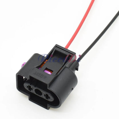 2-Pin Windshield Washer Pump Connector DJ7028C-3.5-21 1J0973202 — for VW Antifreeze Water Spray Pump