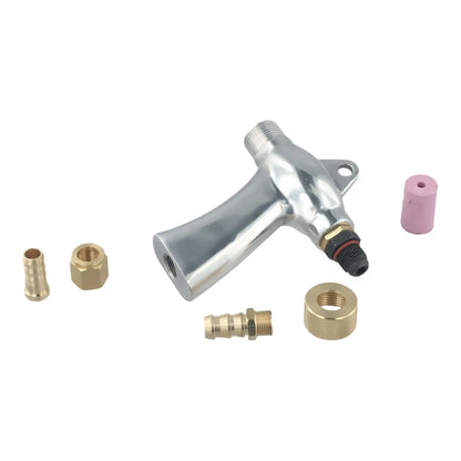 Multi Nozzle Sandblasting Tool Kit with 5 Ceramic Nozzles for Rust and Paint Removal on Metal and Glass with Ergonomic Design
