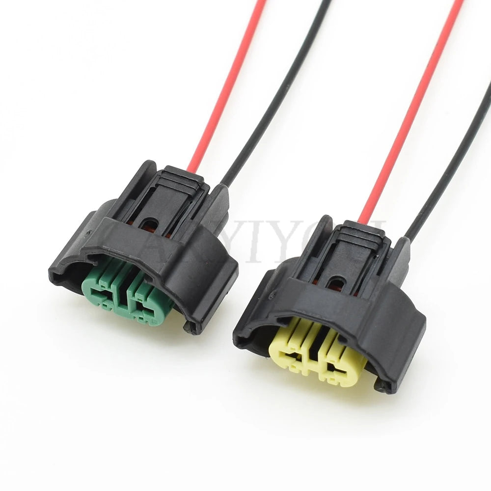 2 Pin Waterproof Automotive Wire Connector for Fog Lamps Socket H11 H9 M6 Female Plug Compatible with 6189-0935 for Toyota Mazda