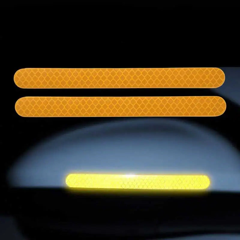 Car Reflective Safety Strip Stickers Rearview Mirror Warning Tape 6/2PCS