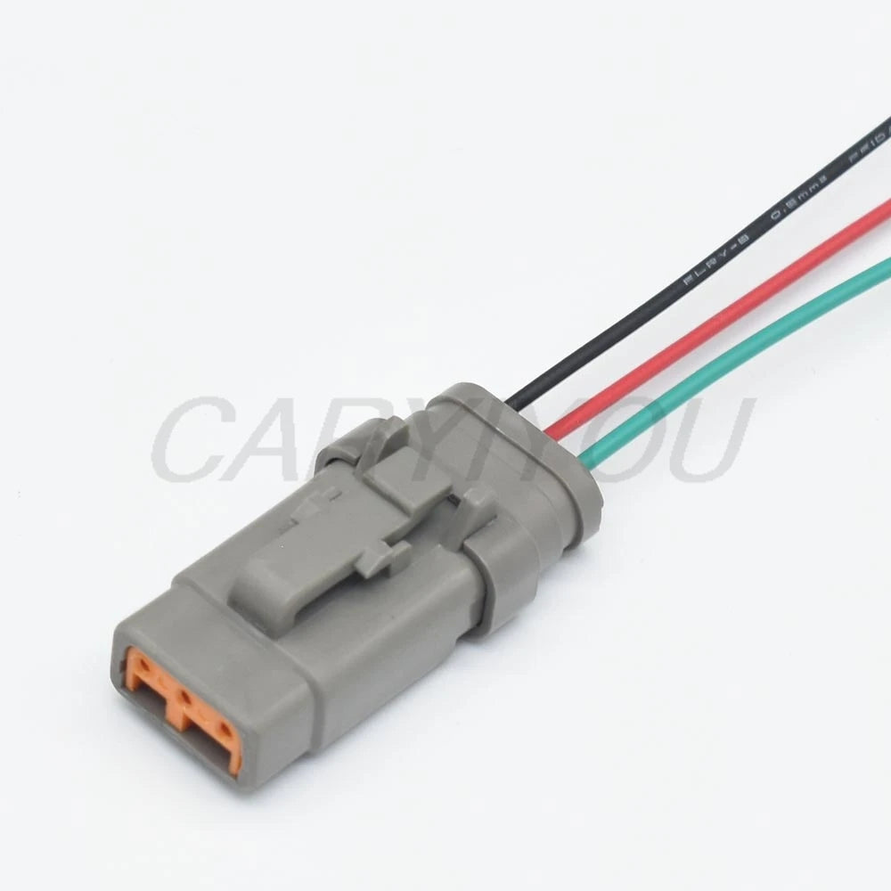 3-Pin Waterproof Deutsch DTM Connector DTM06-3S DTM04-3P ATM06-3S Grey Male Female Socket