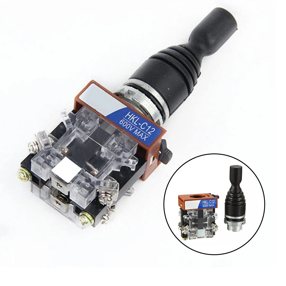 High Performance Joystick Switch Controller with Rubber Bushing Designed to Withstand Harsh Industrial Environments