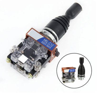 High Performance Joystick Switch Controller with Rubber Bushing Designed to Withstand Harsh Industrial Environments
