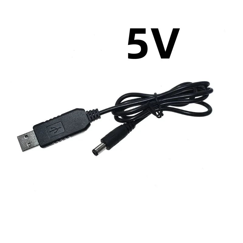 USB DC 5V to 9V/12V Step-Up Power Supply Module with 2.1x5.5mm Plug Adapter Cable