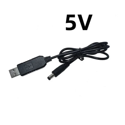 USB DC 5V to 9V/12V Step-Up Power Supply Module with 2.1x5.5mm Plug Adapter Cable