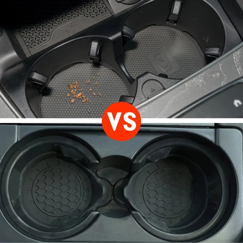 Non-Slip Car Coaster Universal Silicone Mat for Car Water Cup Auto Anti-Slip Cup Pad Drink Holder Mat Decoration Accessories