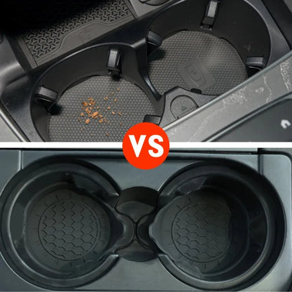 Non-Slip Car Coaster Universal Silicone Mat for Car Water Cup Auto Anti-Slip Cup Pad Drink Holder Mat Decoration Accessories