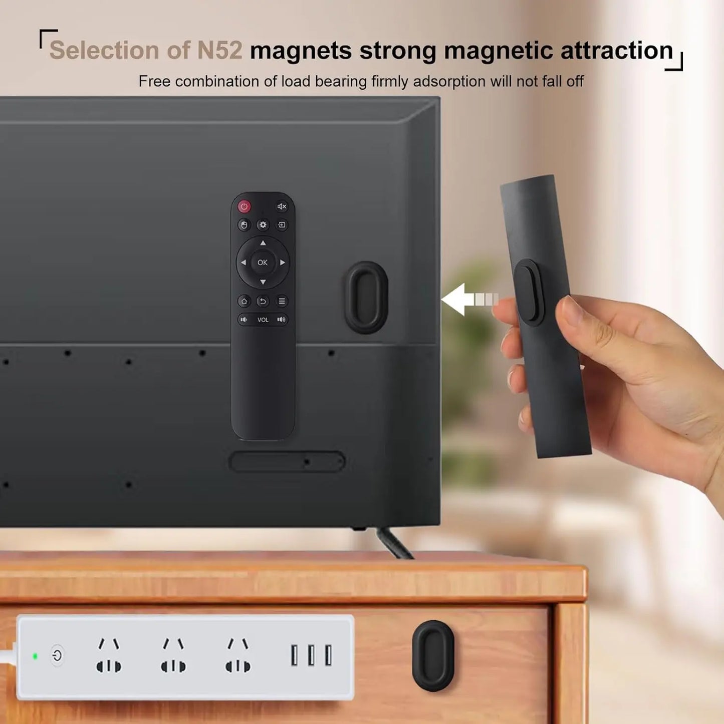 Strong Magnetic Hook Wall Mounted Storage Rack 30/2PCS