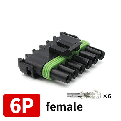 2.5 Series Waterproof Connector 1/2/3/4/6 Pin Male Female for Haltech MAP TPS GM