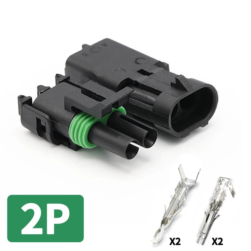 2.5 Series Waterproof Connector 1/2/3/4/6 Pin Male Female for Haltech MAP TPS GM