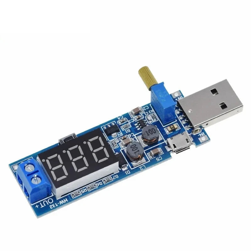 USB DC-DC Boost Power Regulator Module 5V to 3.3V/9V/12V/24V Digital Desktop Power Supply