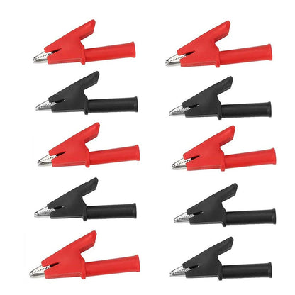 Easy Connect Crocodile Clips 2000V 30A Current Battery Connectors Black Crocodile Clips Strong Spring Mechanism